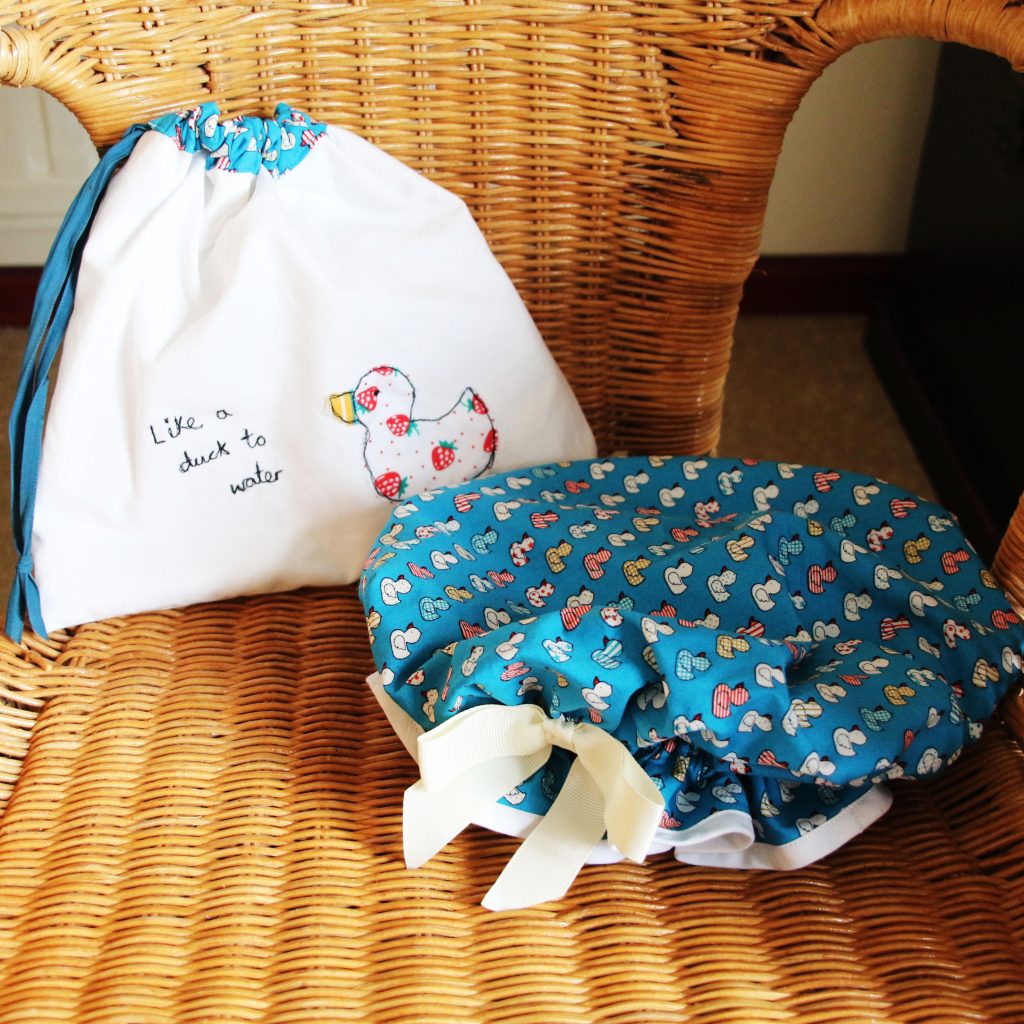 Read more about the article Mother’s Day gift making – bath hats and bags