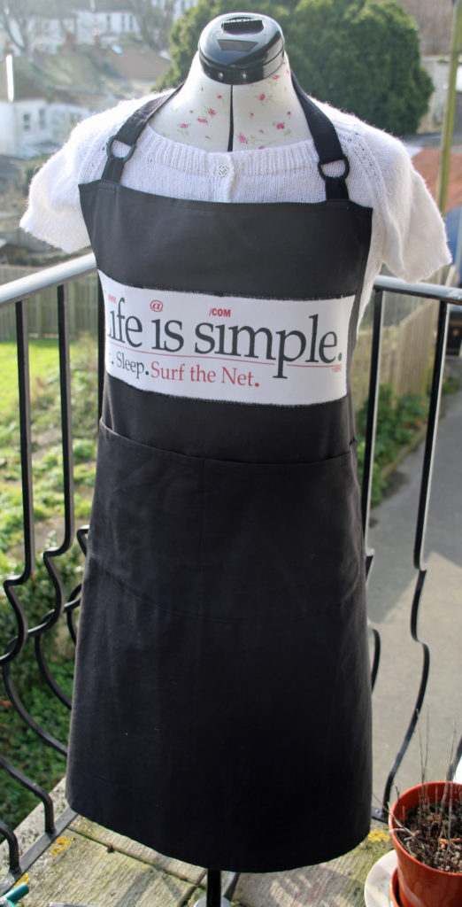 Read more about the article Eat.Sleep.Surf the net. Apron